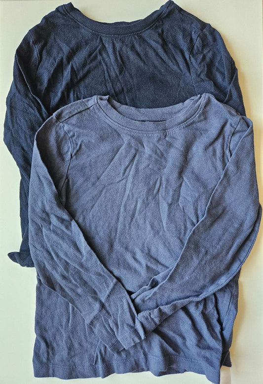 Old navy dark and light blue long sleeve shirts , Kids 5/5T