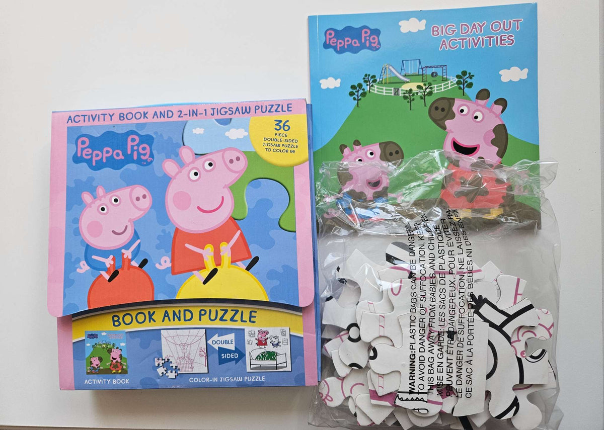 NWT Peppa Pig activity book and jigsaw puzzle