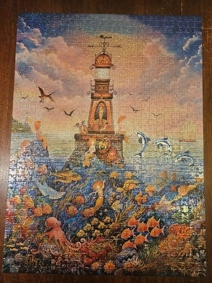 1000 piece holographic mermaid puzzle
