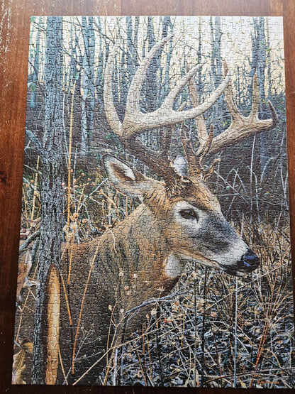 Cobble hill 1000 piece white tailed deer puzzle