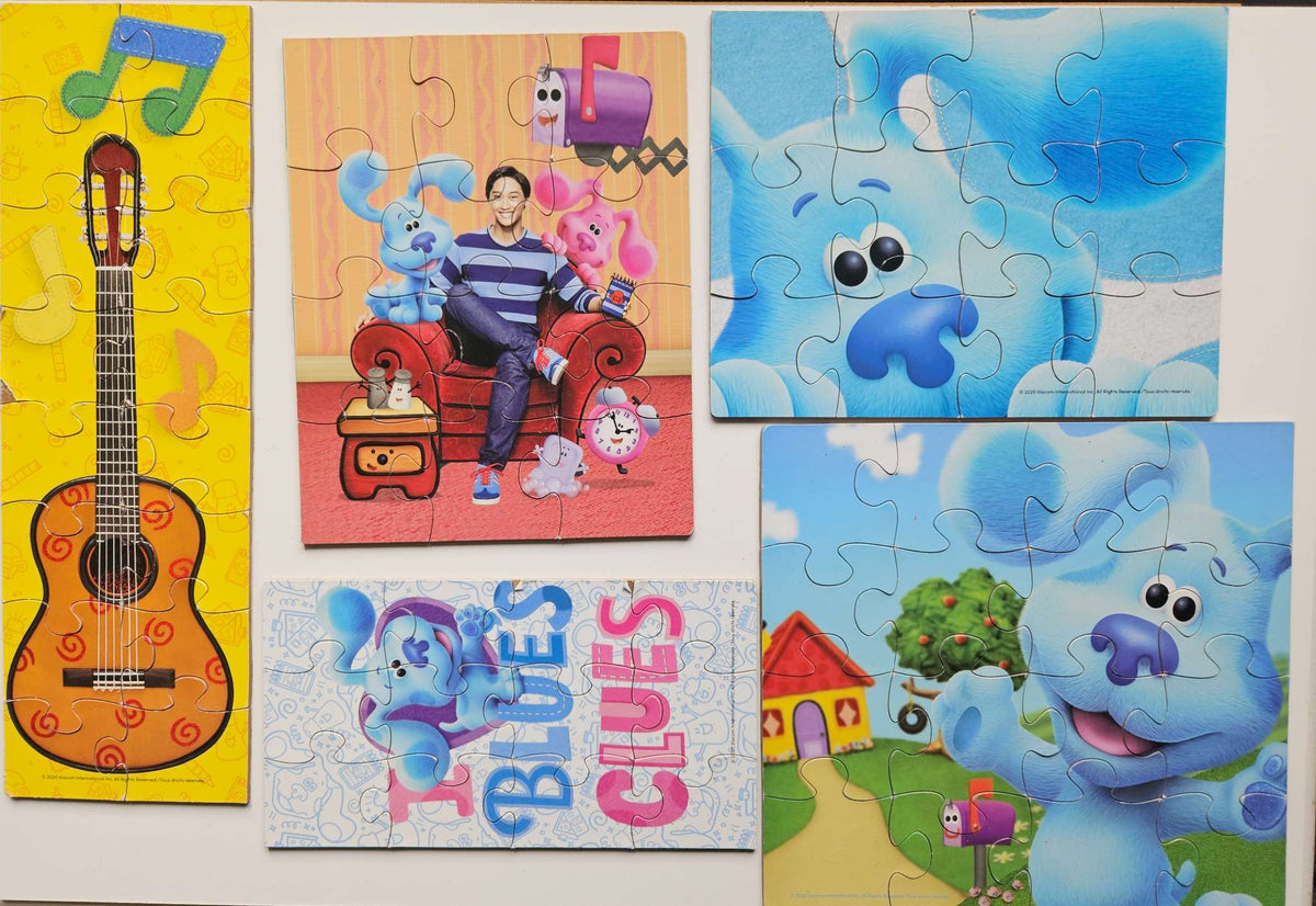 Blues Clues 5 pack wooden puzzle set