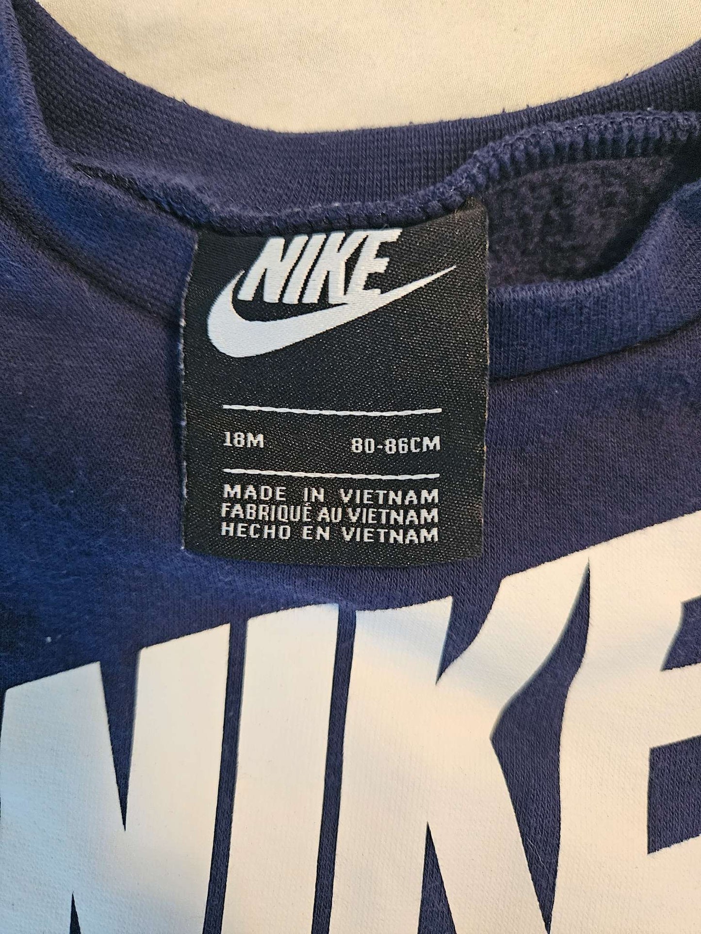 2 piece blue Nike set size 18 months , Kids 18 Month (12-18M)