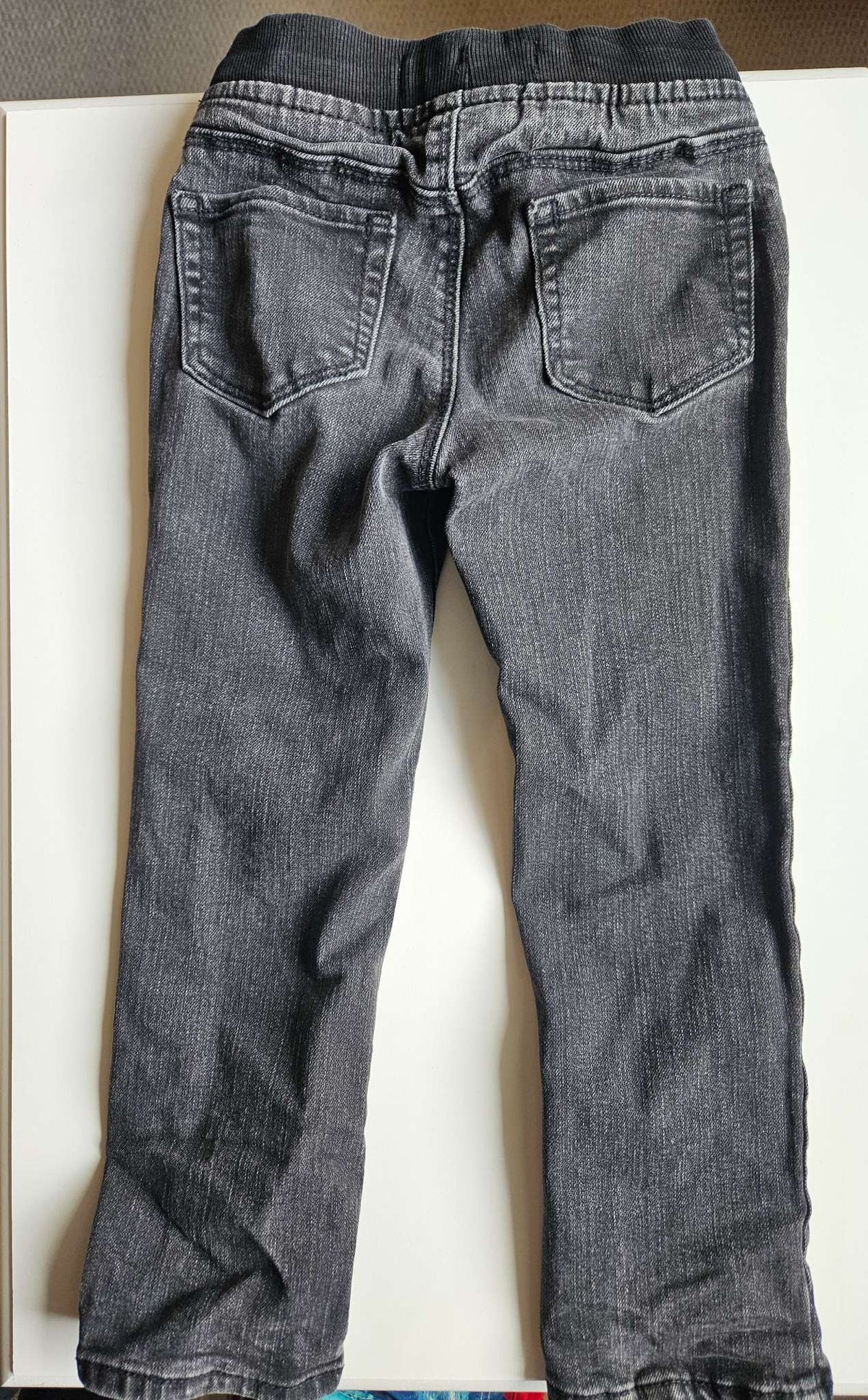 Black distressed skinny jeans, Kids 4/4T