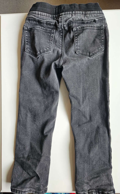 Black distressed skinny jeans, Kids 4/4T