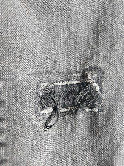 Black distressed skinny jeans, Kids 4/4T