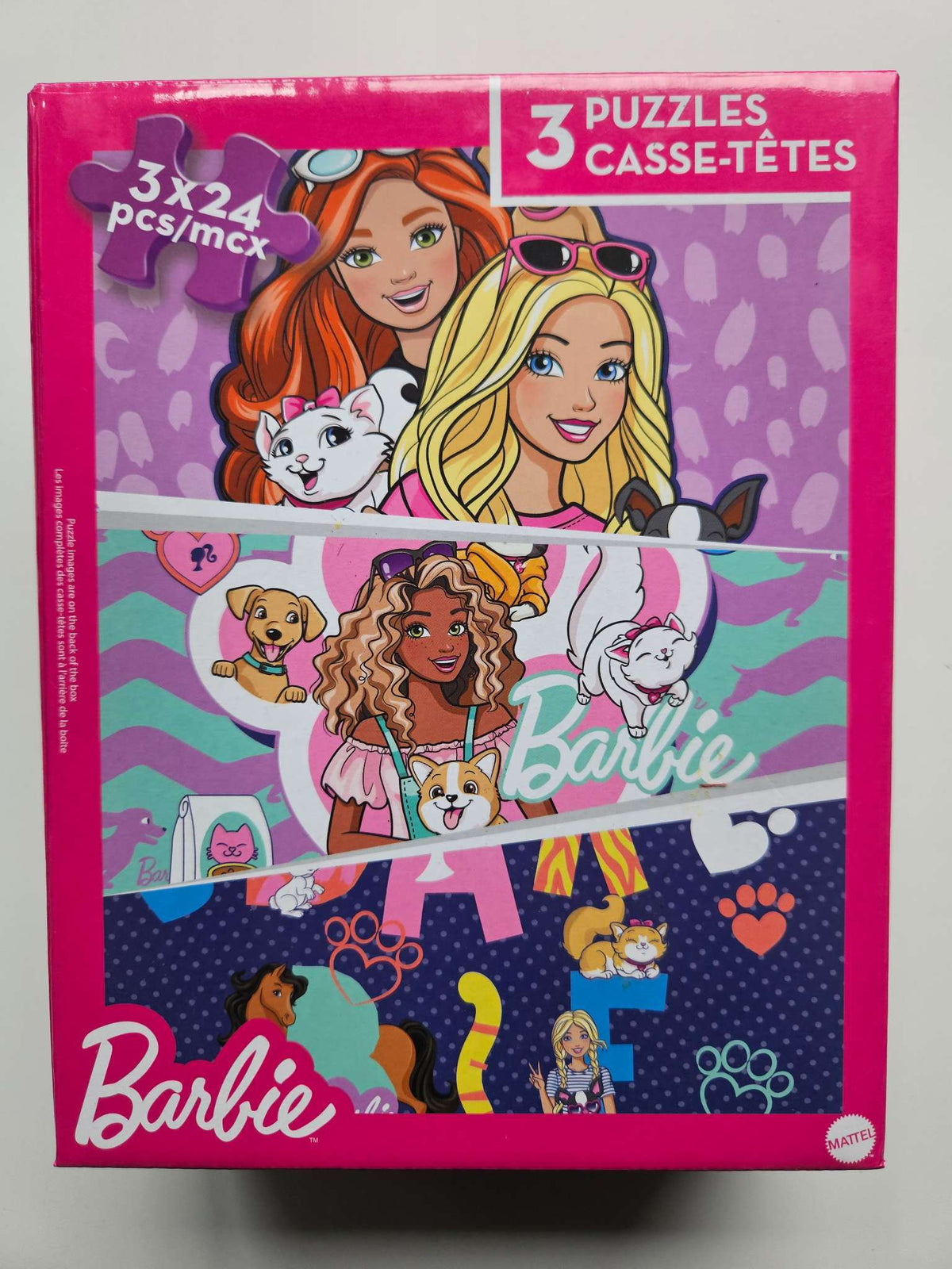 Barbie 3x24 piece puzzles