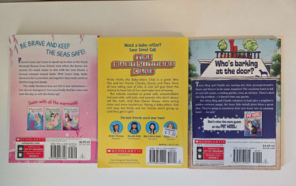 Set of 3 girls chapter books (Mermaids, babysitters club, pet)