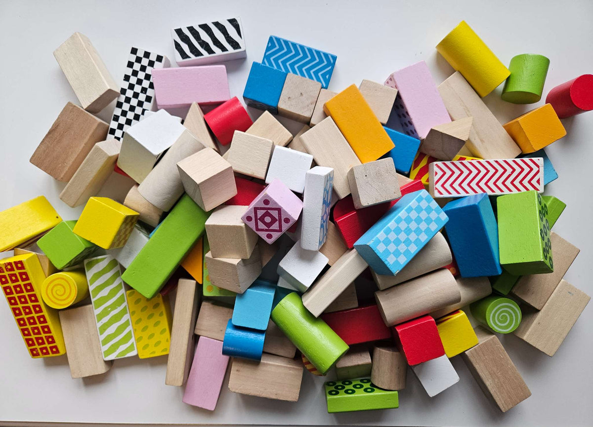 Wooden building blocks