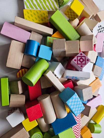 Wooden building blocks