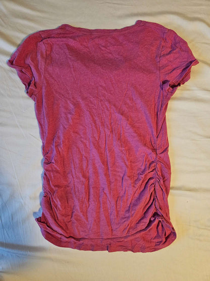 Pink Maternity V neck t-shirt , Maternity S (4-6)