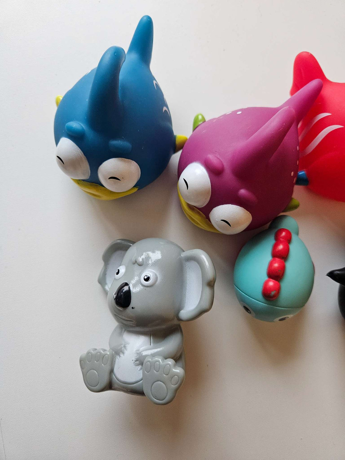 Assorted plastic animal toys