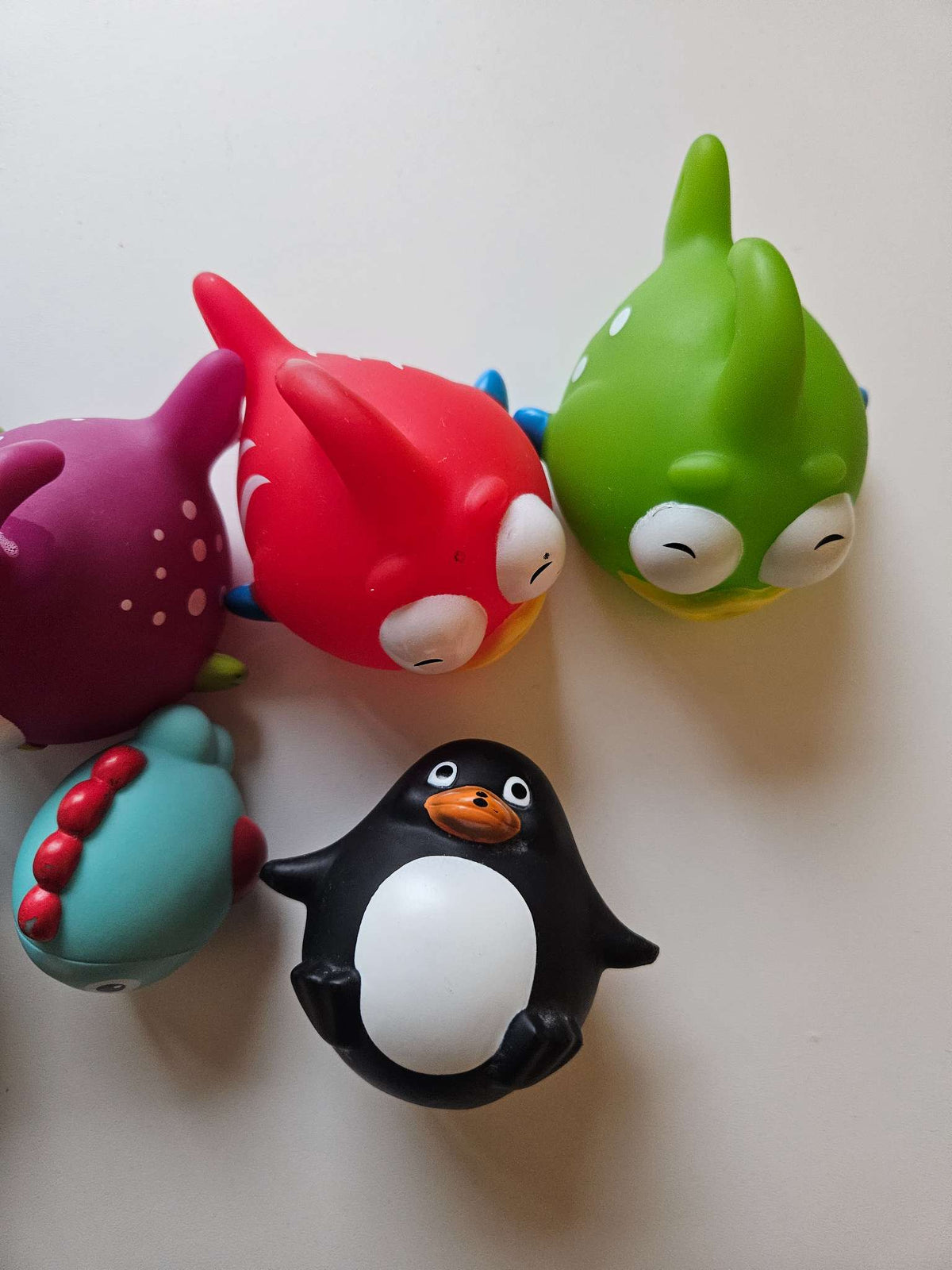 Assorted plastic animal toys
