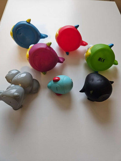 Assorted plastic animal toys