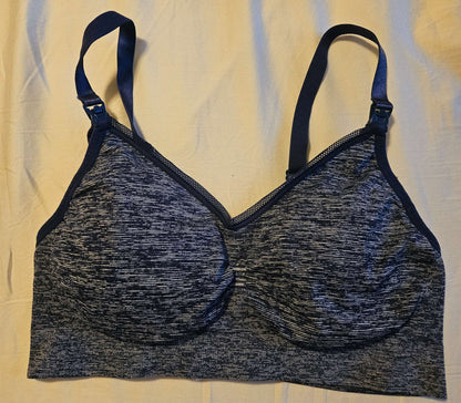 Navy blue thyme Maternity nursing bra size Large , Maternity L (12-14)