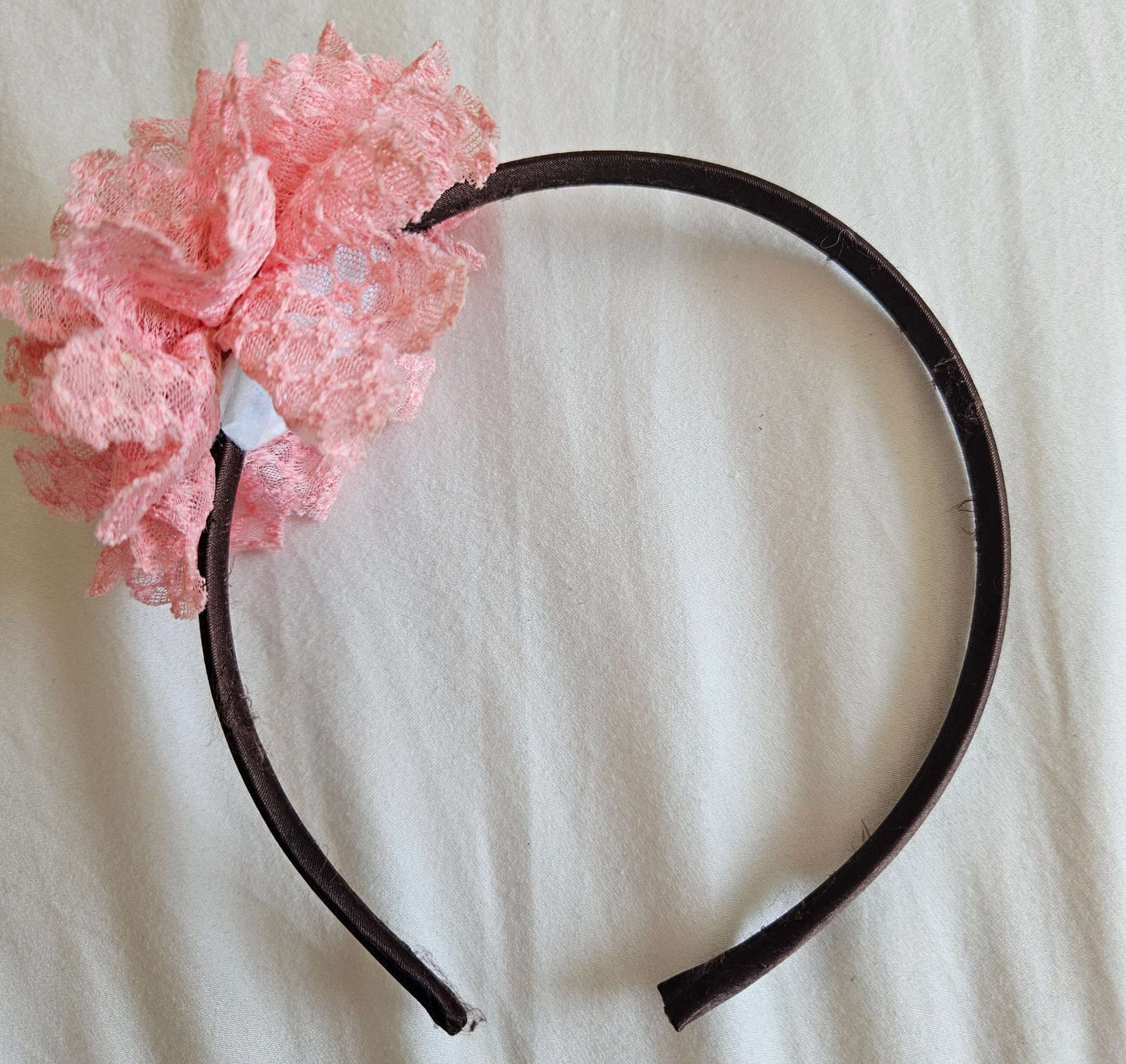 Pink floral headband