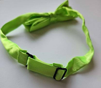 Lime green boys bow tie