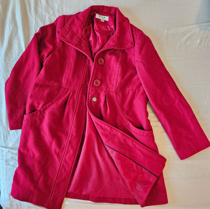 Liz Lange Maternity Red wool coat size M, Maternity M (8-10)