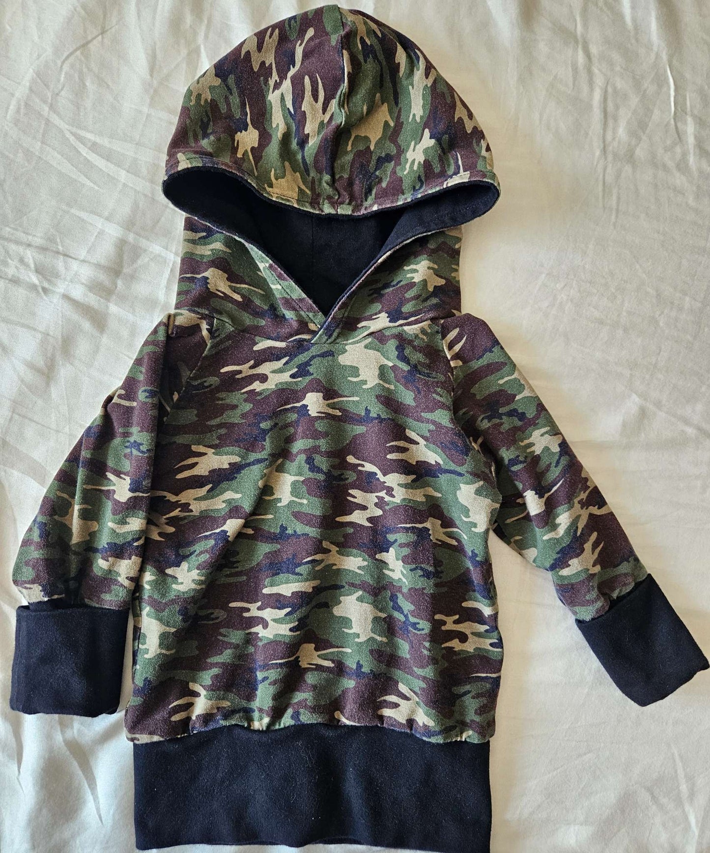 Camouflage Grow with me hoodie (1-3 years) , Kids 24 Month (18-24M)