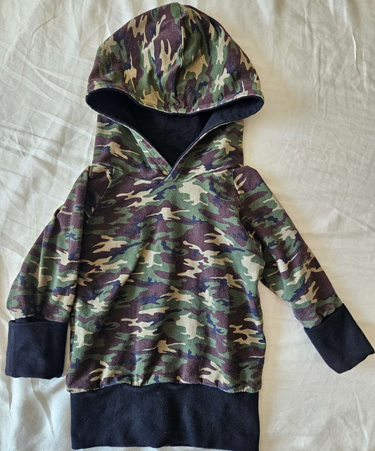 Camouflage Grow with me hoodie (1-3 years) , Kids 24 Month (18-24M)
