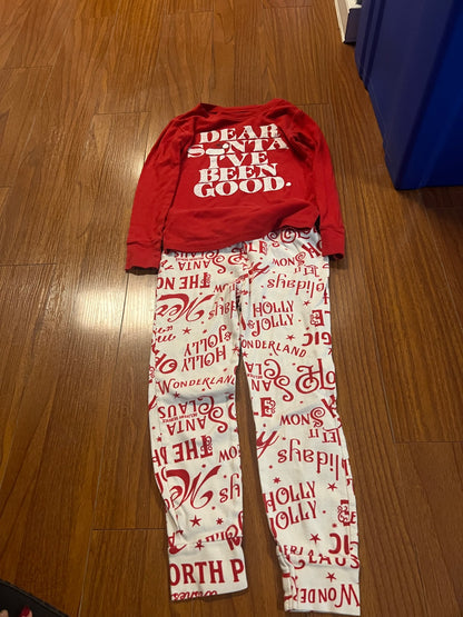 Gender Neutral Red Christmas PJ’s, Kids 6/6X
