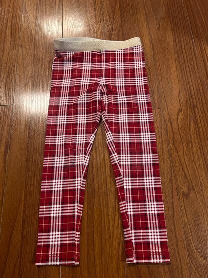 Girl’s Plaid Leggings , Kids 6/6X