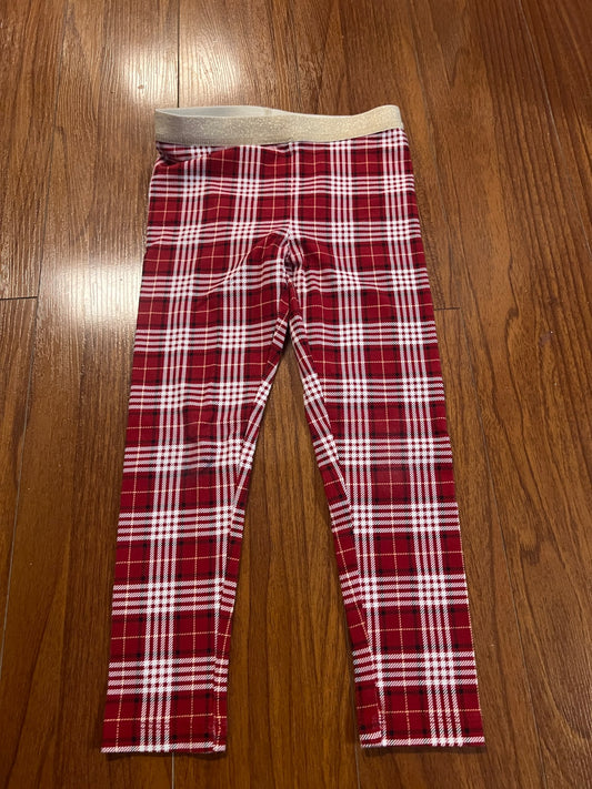 Girl’s Plaid Leggings , Kids 6/6X