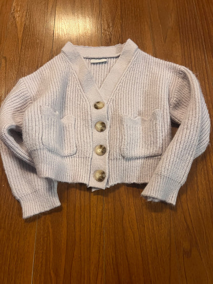 Girls Button-Up Sweater, Kids 6/6X