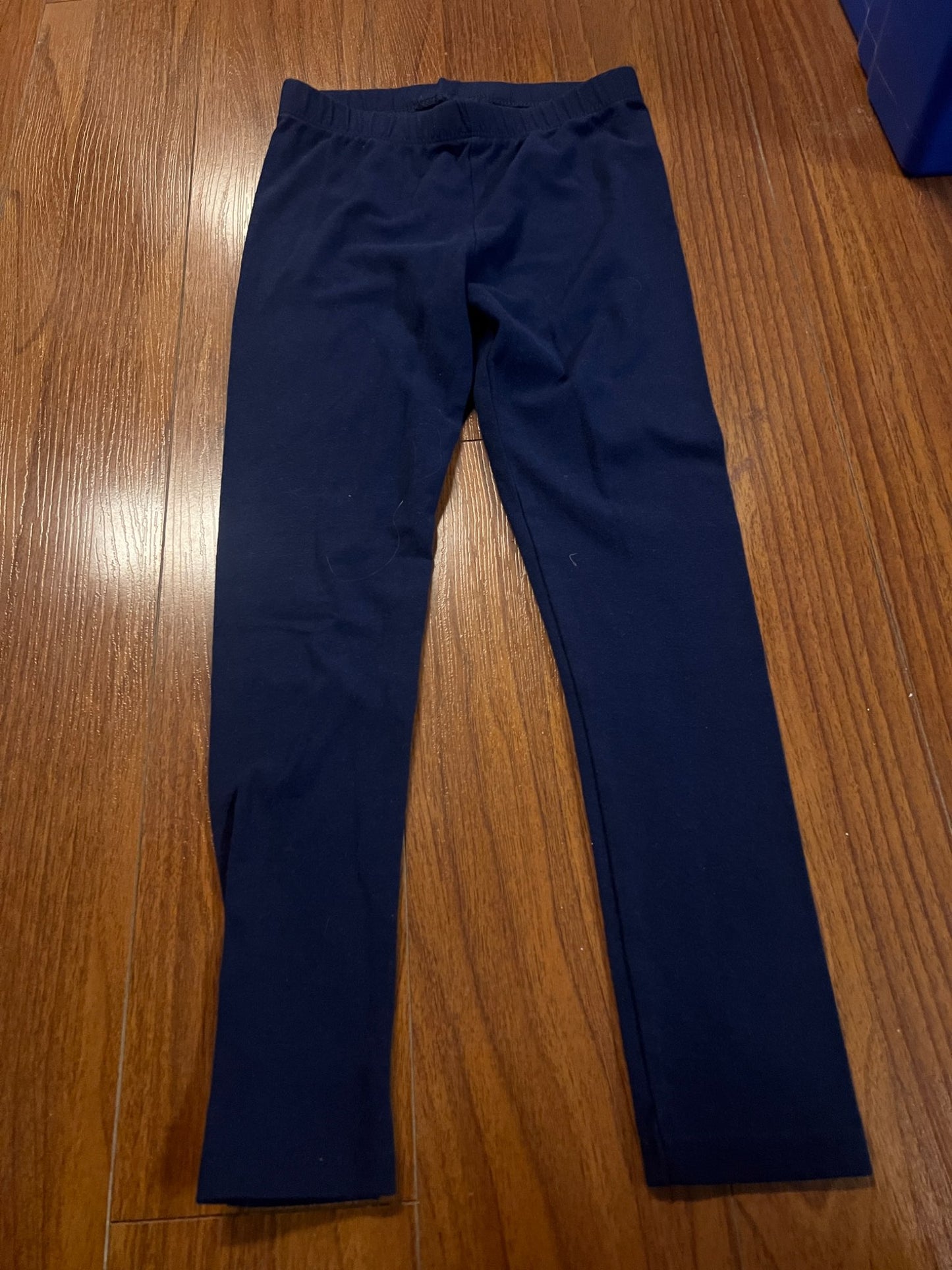 Girl’s Navy Blue Leggings, Kids 6/6X