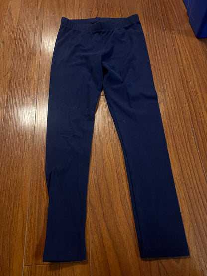 Girl’s Navy Blue Leggings, Kids 6/6X