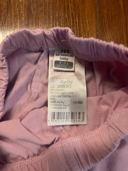 Girl’s Pink Leggings, Kids 4/4T