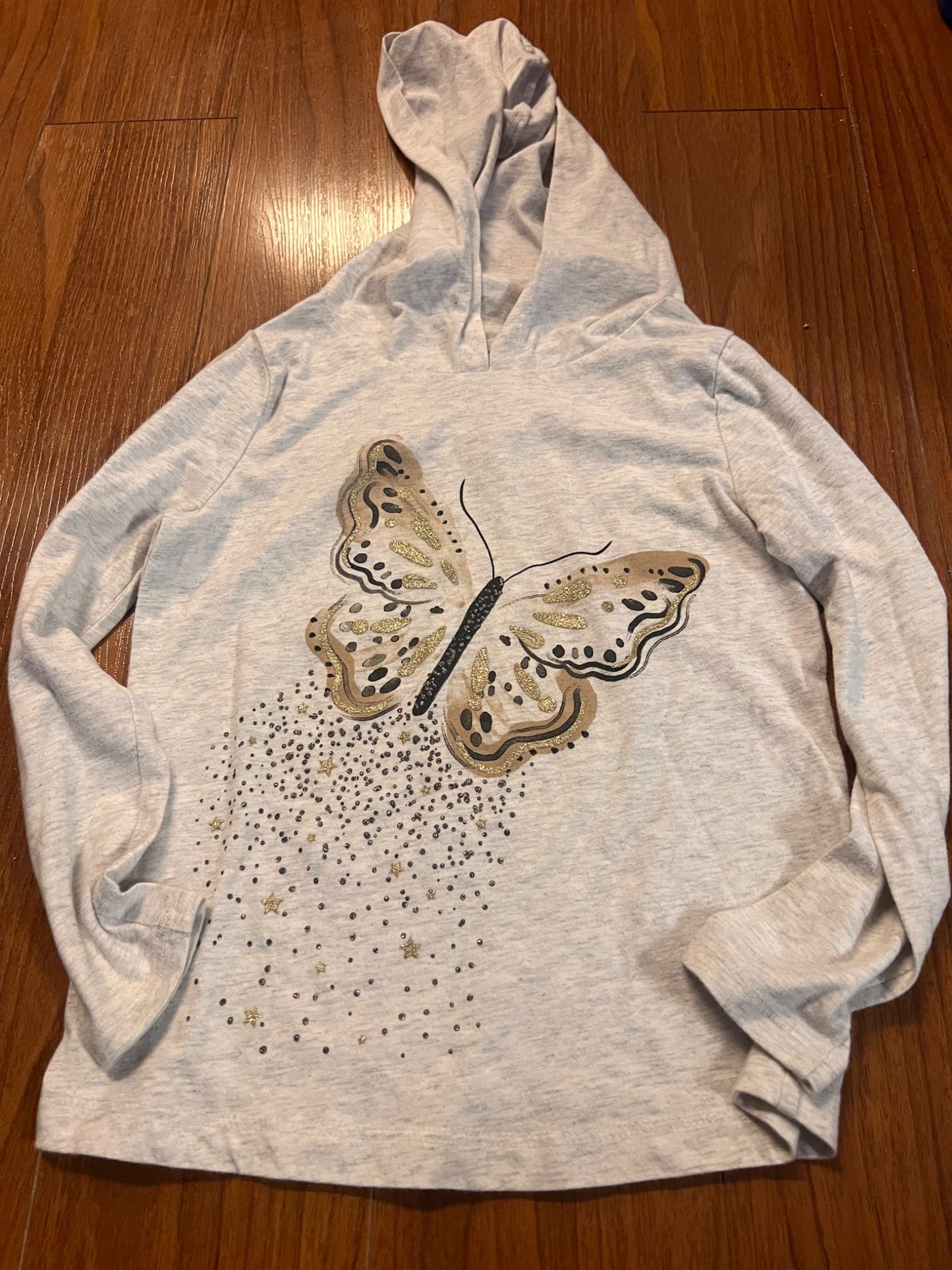 Girl’s Butterfly Long Sleeve, Kids 6/6X