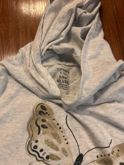 Girl’s Butterfly Long Sleeve, Kids 6/6X