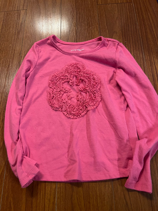 Girl’s Flower Long Sleeve, Kids 6/6X