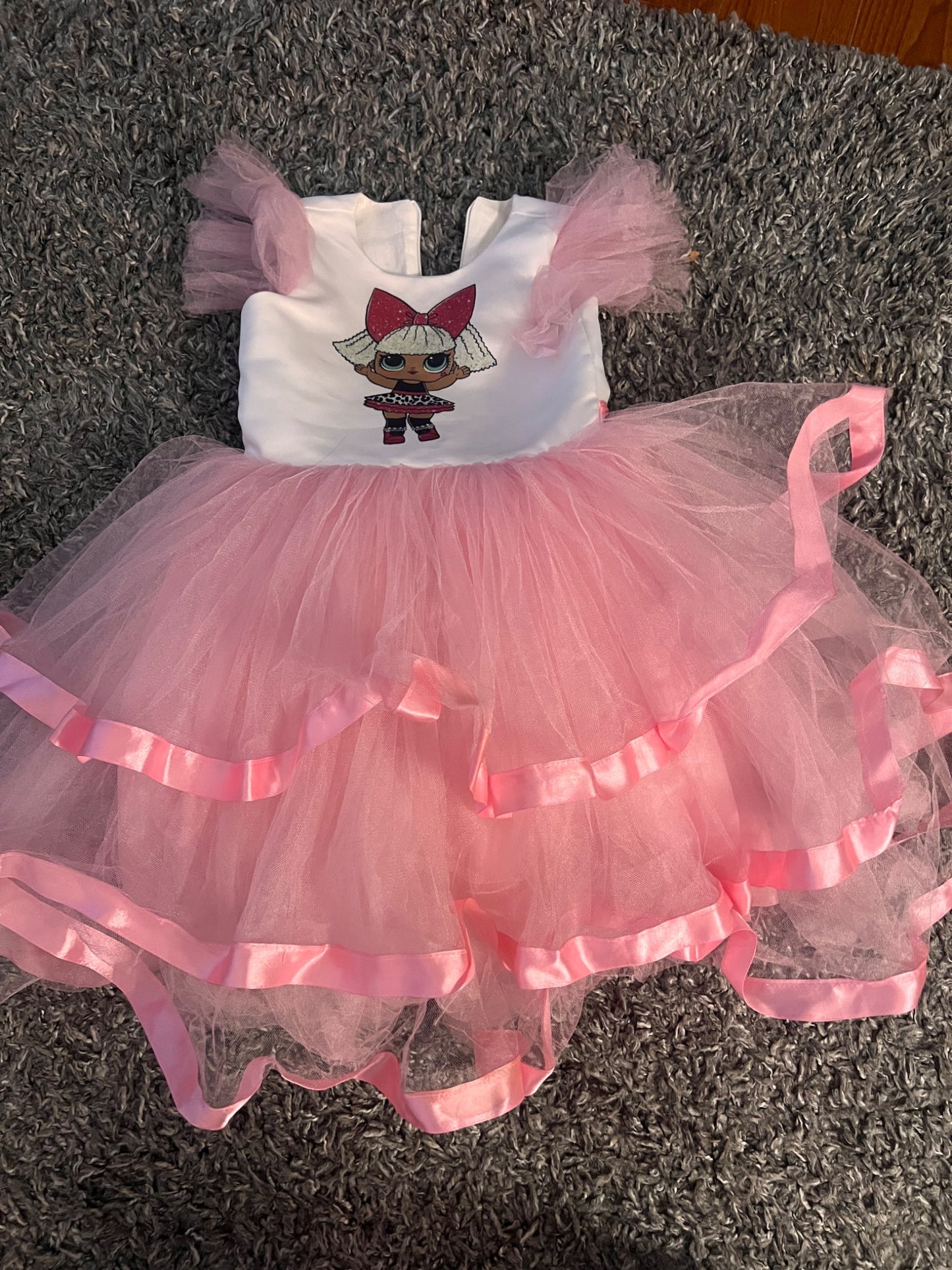Girl’s LOL Party Dress, Kids 5/5T