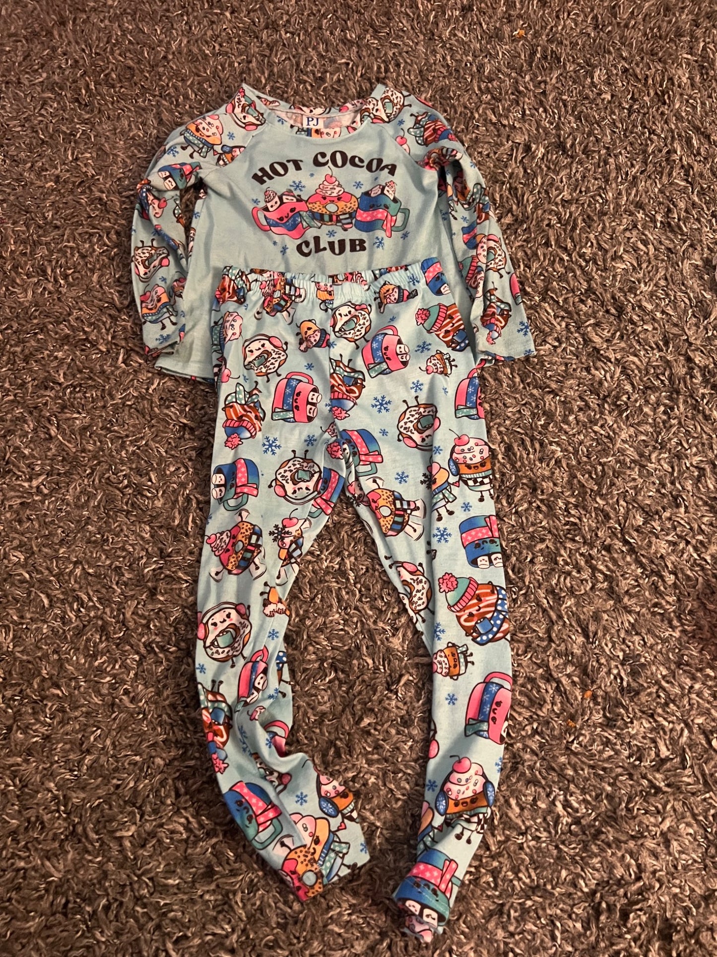 Girl’s Hot Cocoa Pajamas Set , Kids 5/5T