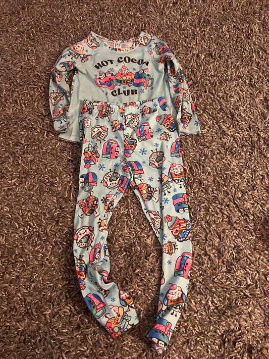 Girl’s Hot Cocoa Pajamas Set , Kids 5/5T