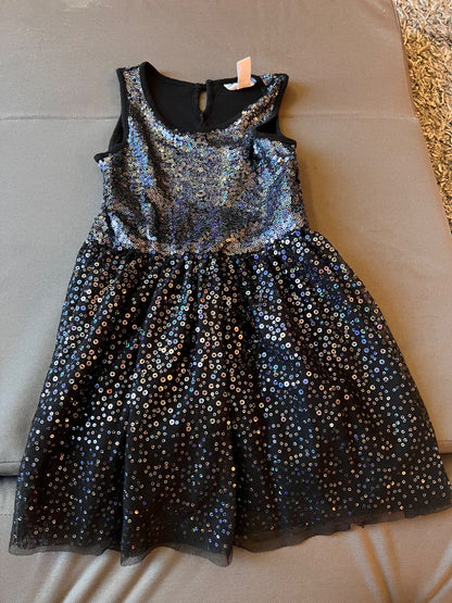 Girl’s Blue Sequin Dress, Kids 6/6X