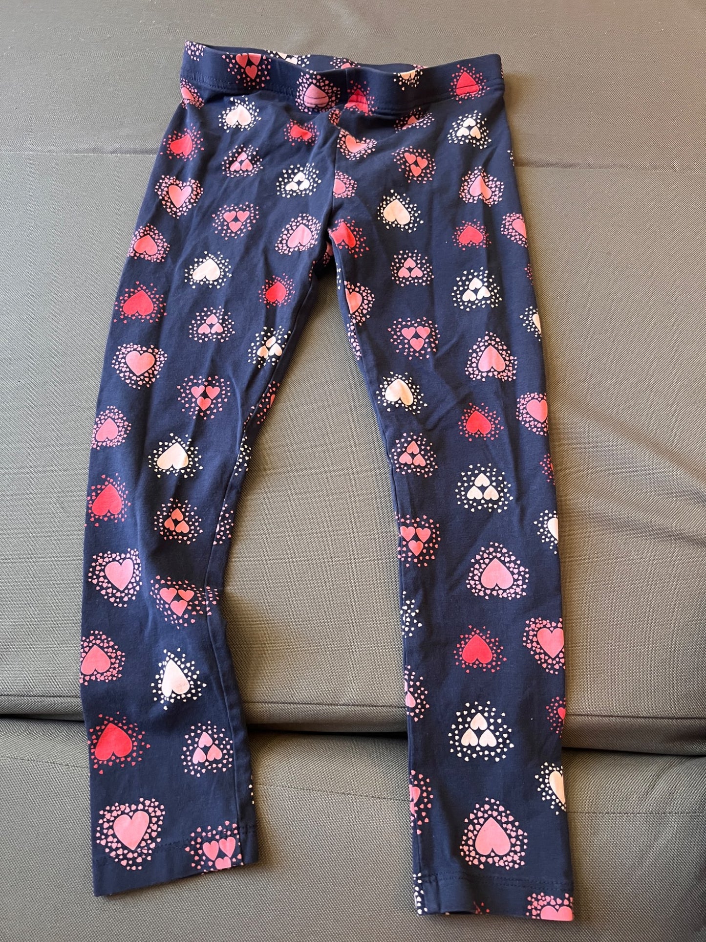 Girl’s Heart Leggings , Kids 6/6X