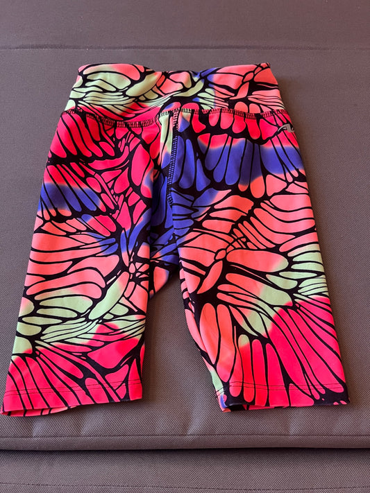 Girl’s Athletic Capris Butterfly Leggings, Kids 6/6X