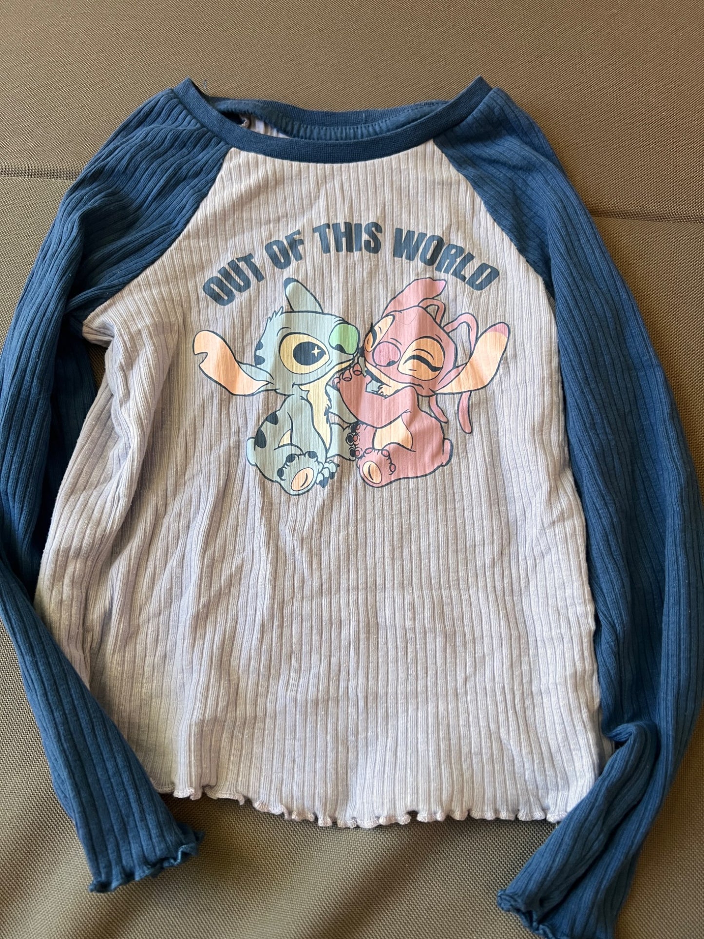 Girl’s Stitch/Angel Long Sleeved Shirt, Kids 5/5T