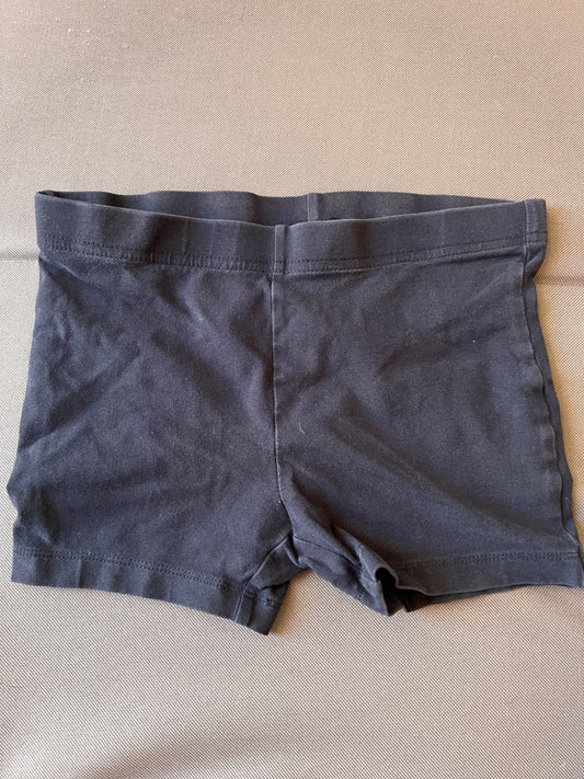 Girl’s Black Bicycle Shorts , Kids 5/5T