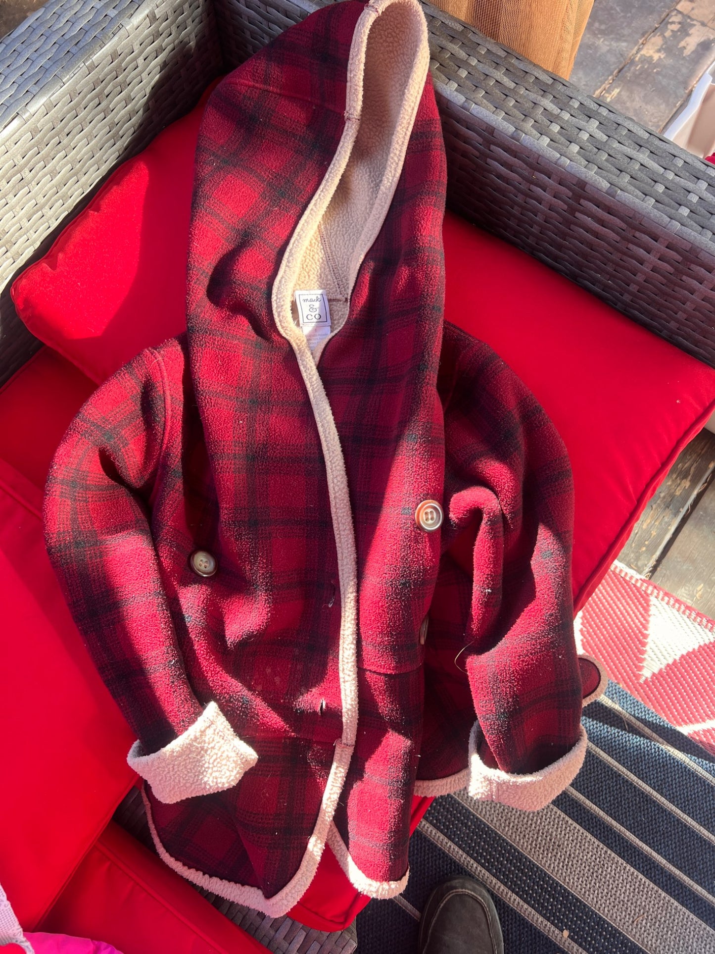 Girl’s Plaid Jacket, Kids 6/6X