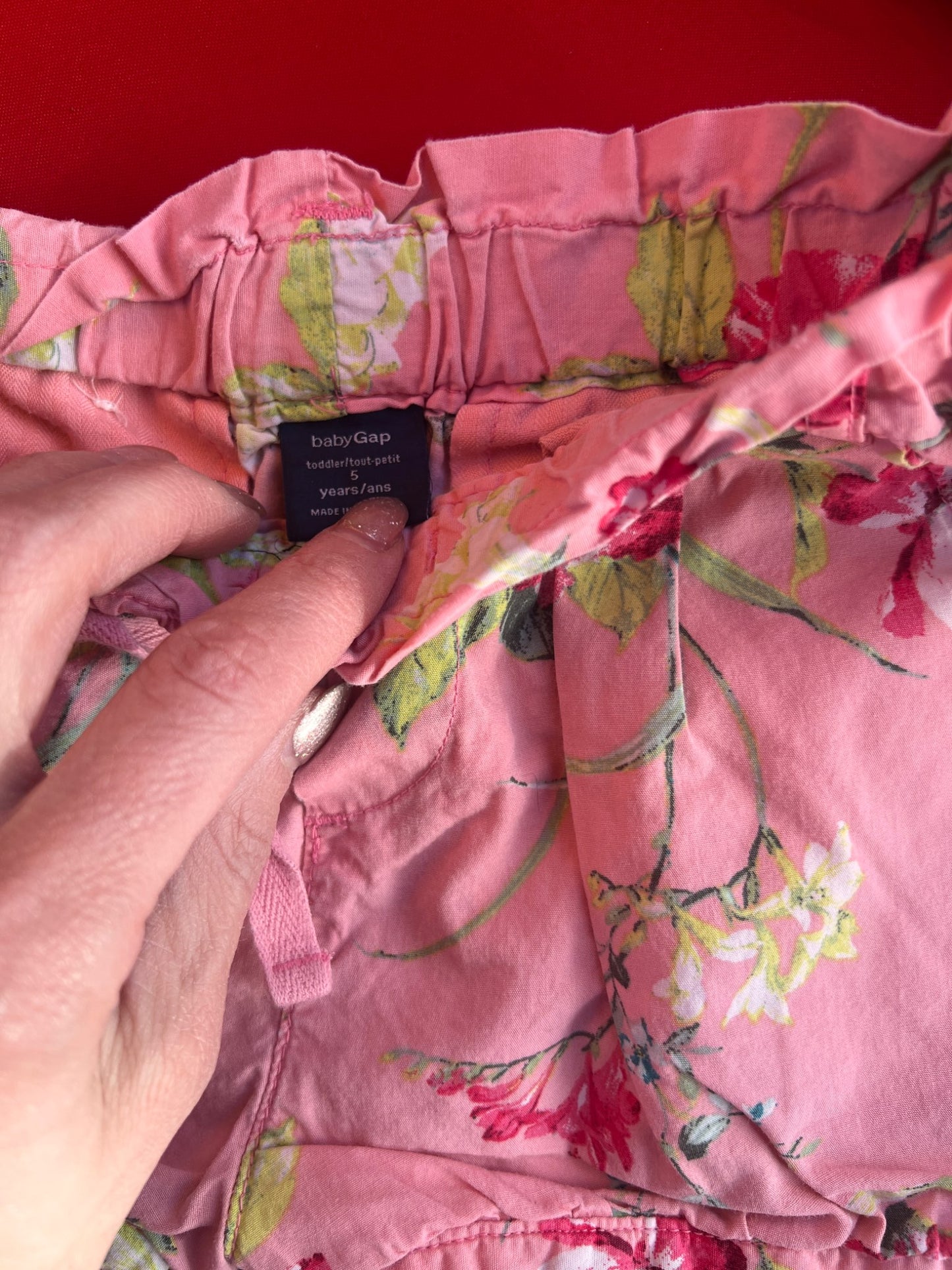 Girl’s Flower Shorts, Kids 5/5T