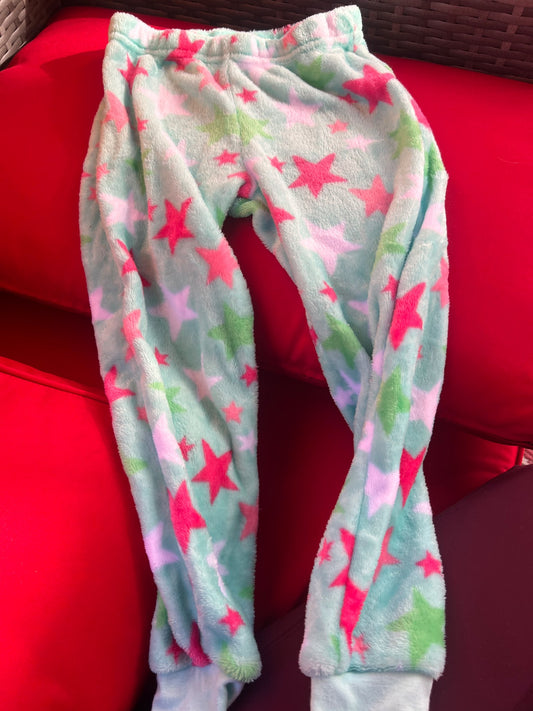 Girl’s Fleece Star Pajama Pants, Kids 6/6X