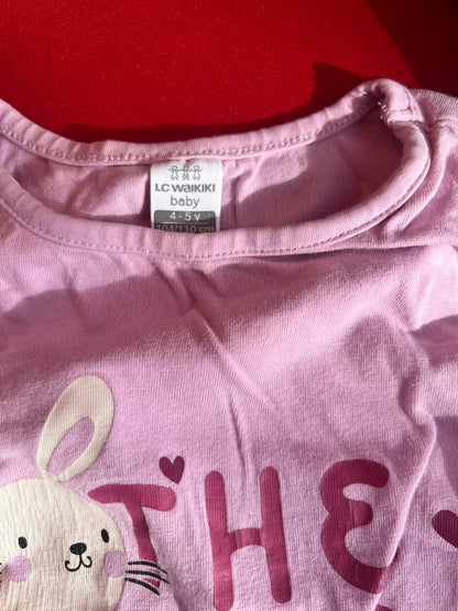 Girl’s Mixed Bundle Bunny/Butterfly Long Sleeves, Kids 4/4T