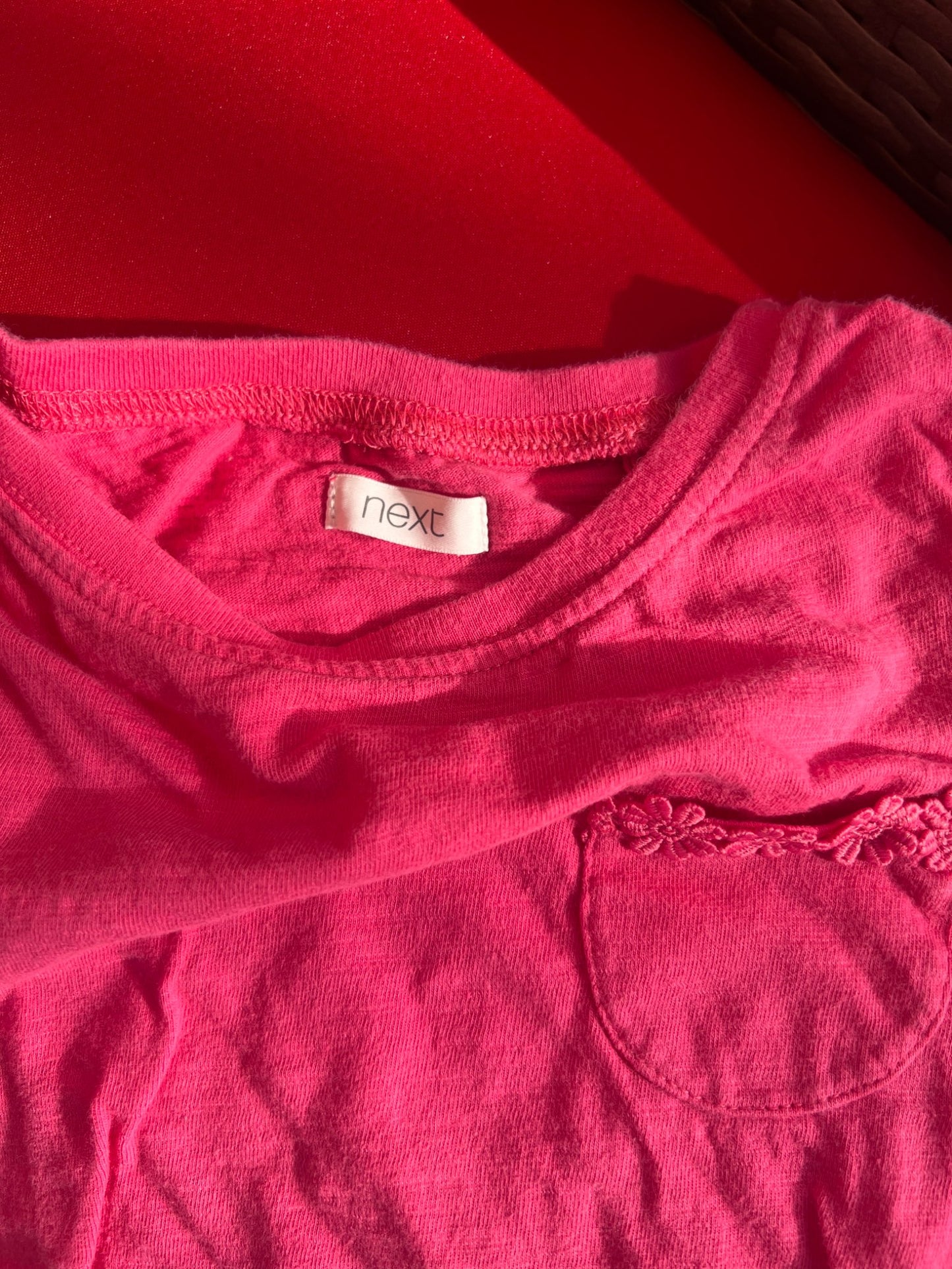 Girl’s Pink Flower T-shirt , Kids 5/5T
