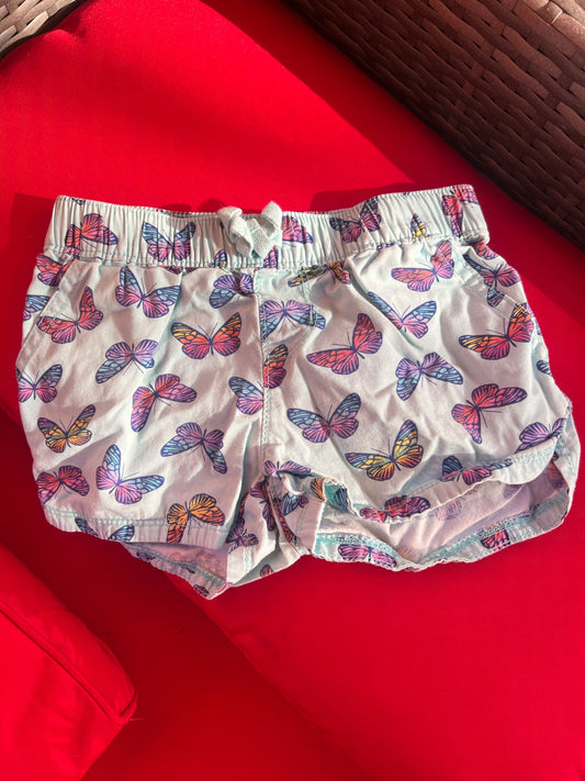 Girl’s Butterfly Shorts, Kids 5/5T