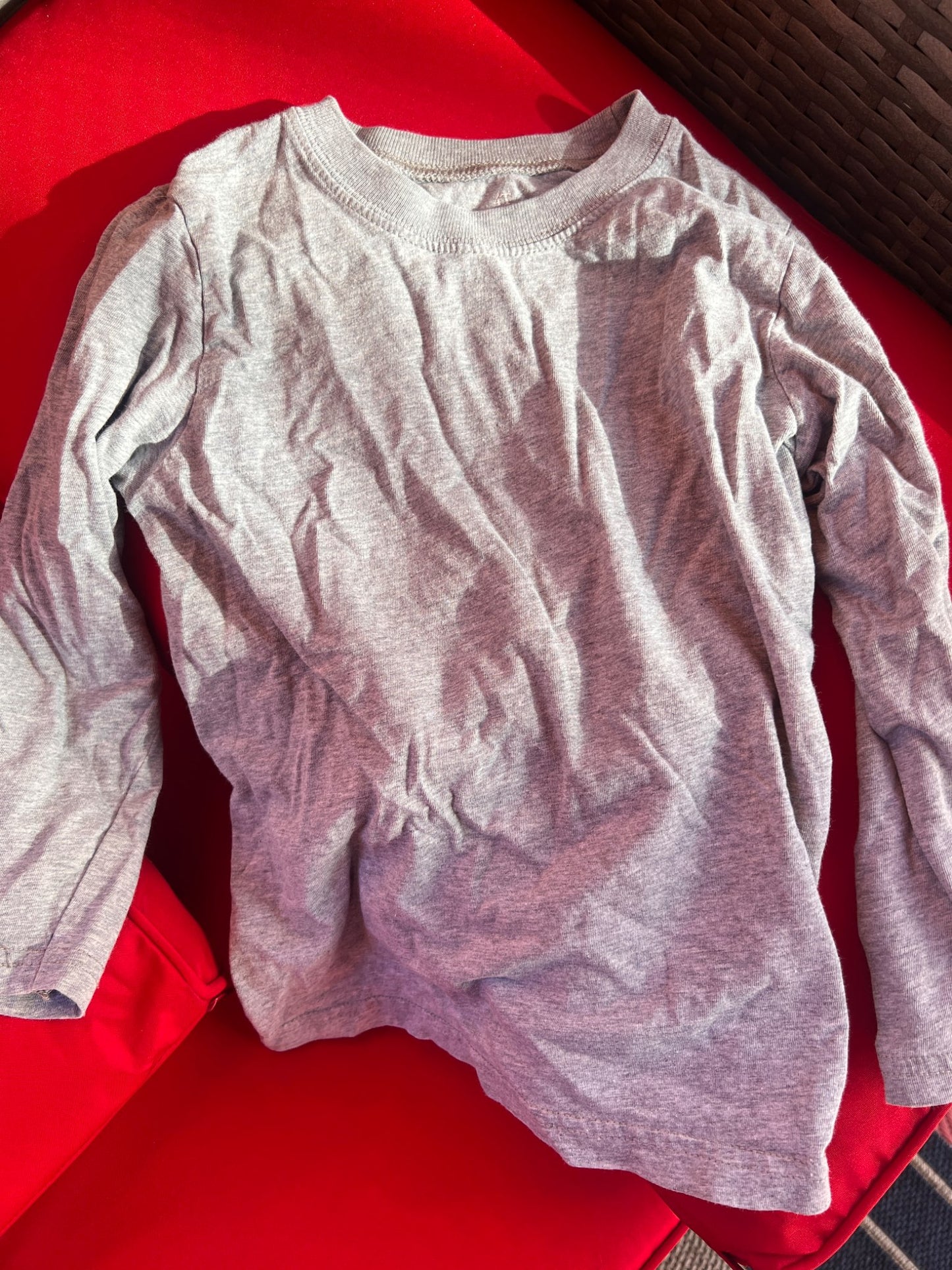 Girl’s Mixed Bundle Grey/Pink Cat Long Sleeves, Kids 5/5T