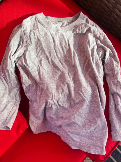 Girl’s Mixed Bundle Grey/Pink Cat Long Sleeves, Kids 5/5T
