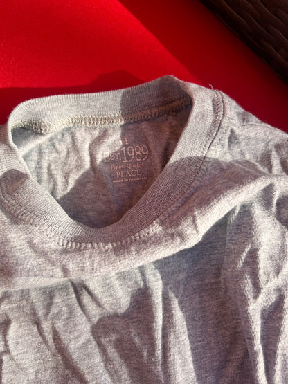 Girl’s Mixed Bundle Grey/Pink Cat Long Sleeves, Kids 5/5T
